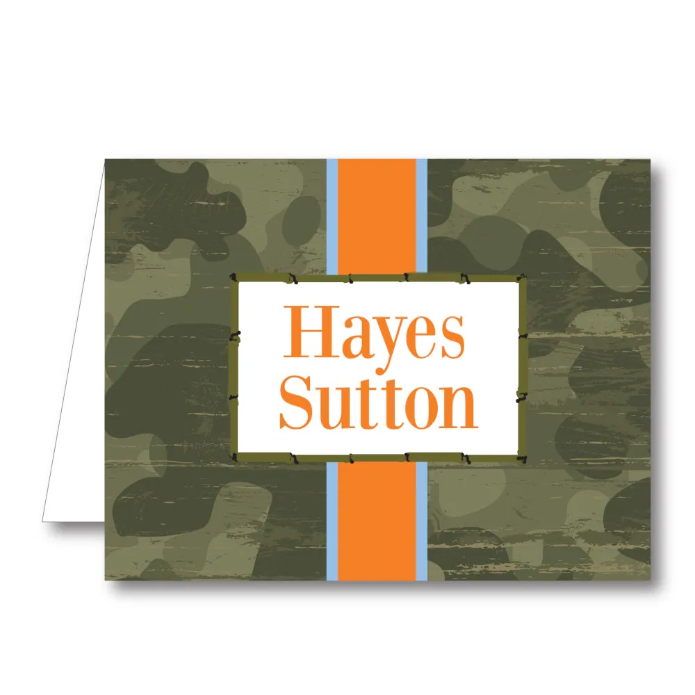 Camo Folded Notecard
