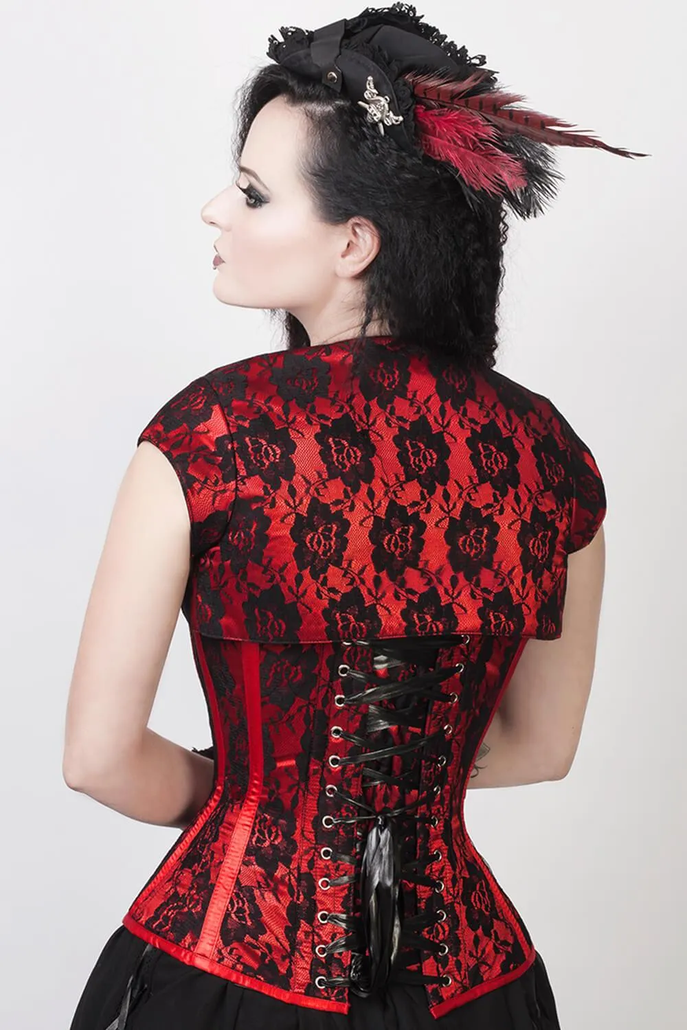Celestino Lace Overlay Corset with Bolero Jacket