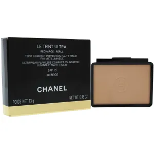 Chanel Le Teint Ultra 20 Beige Ultrawear Flawless Compact Foundation Lum Mat Spf15 For Women 13G