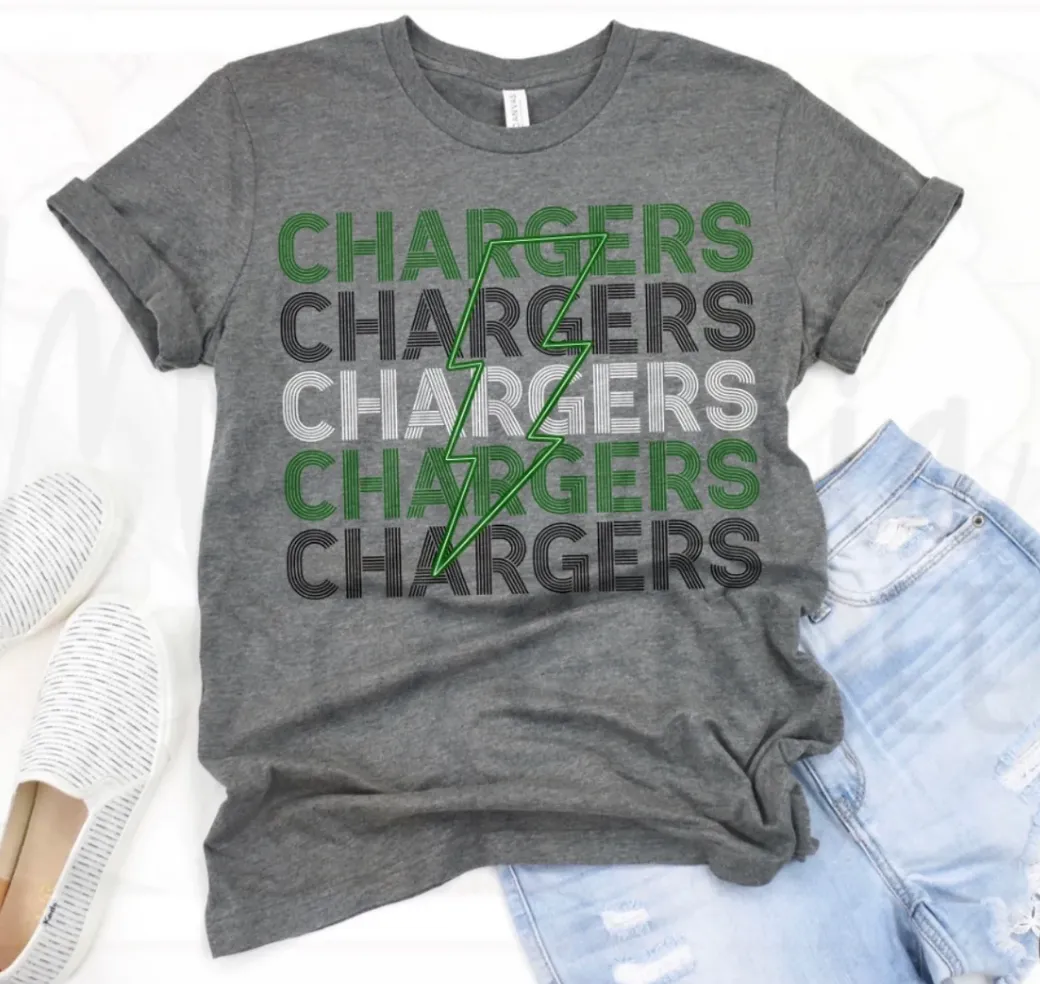 Chargers Neon Lightning (M125)