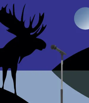 CHARLES PACHTER "MOOSE LUMINOUS" 2010