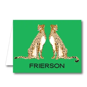 Cheetahs Folded Notecard