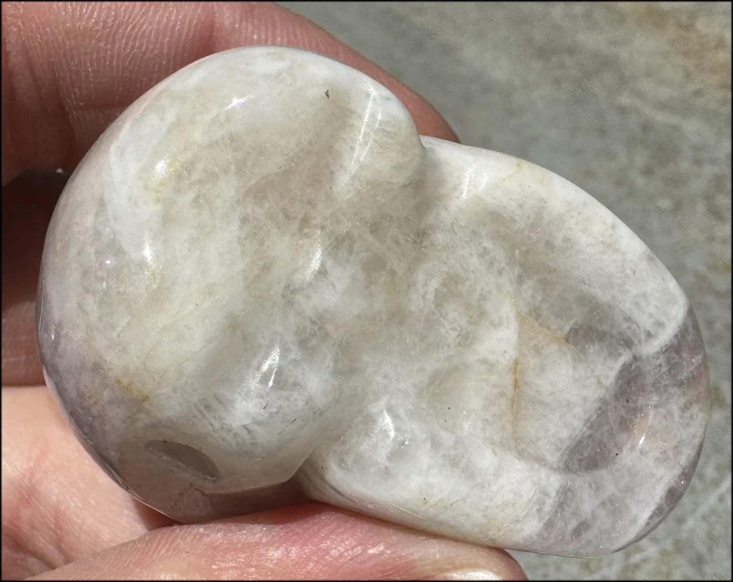 Chevron Amethyst Crystal Skull - Dream Work, Inner Journeying - with Synergy 7 yrs
