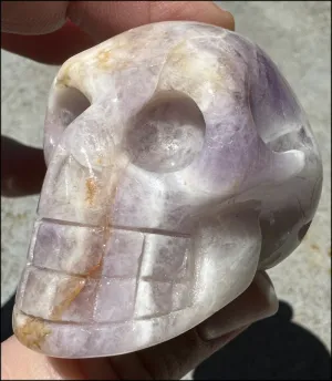 Chevron Amethyst Crystal Skull - Dream Work, Inner Journeying - with Synergy 7 yrs
