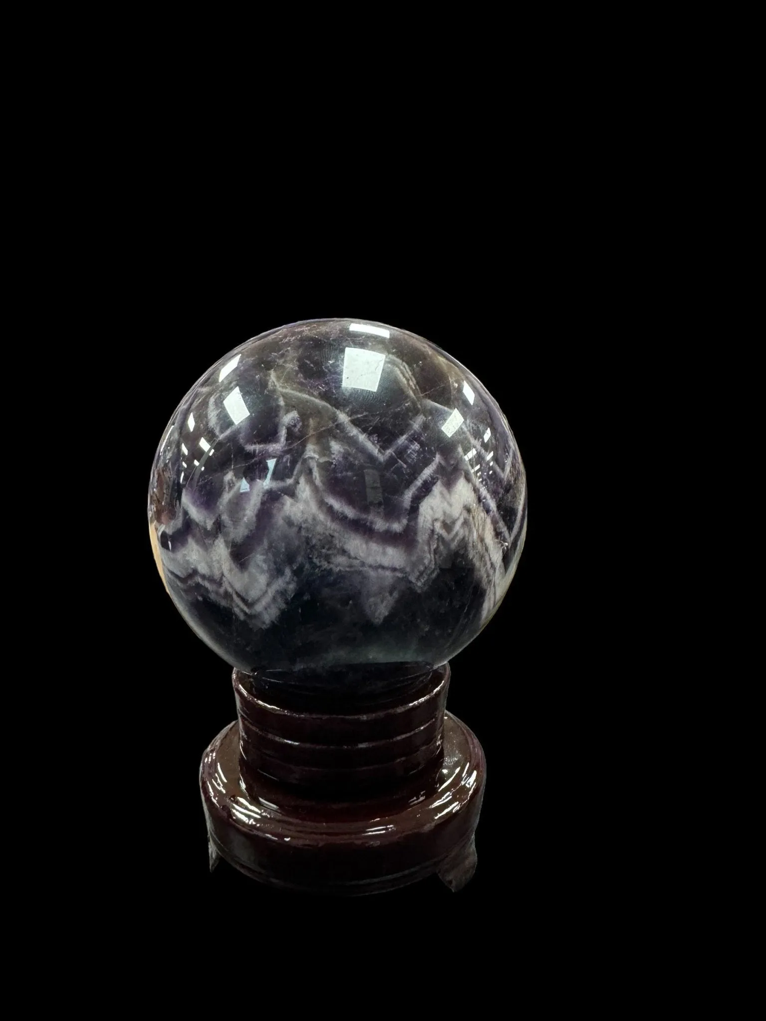 Chevron Amethyst / Dream Amethyst Sphere - 4 Pounds