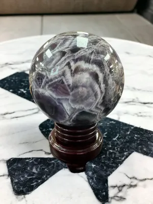 Chevron Amethyst / Dream Amethyst Sphere - 7 Pounds