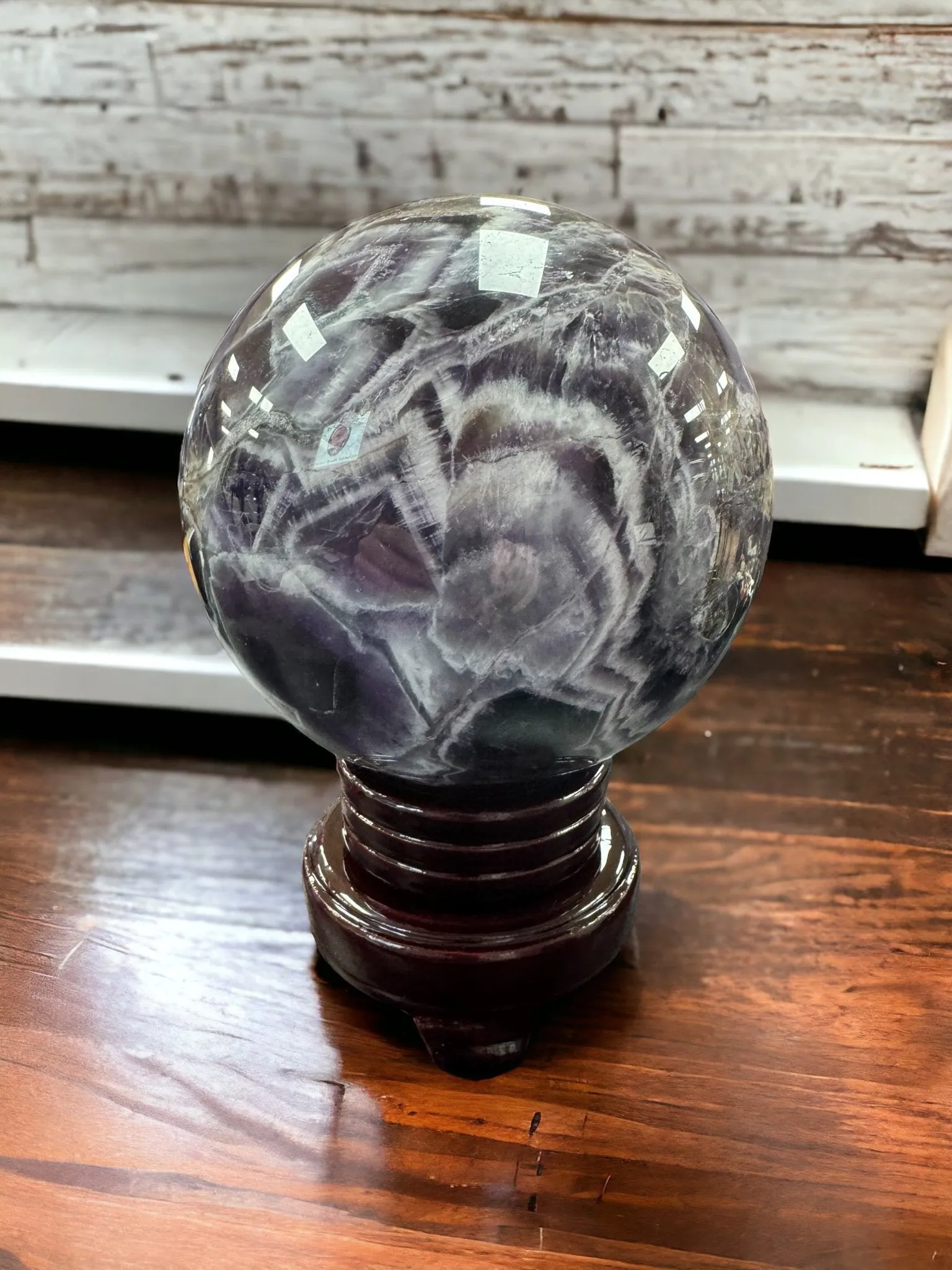 Chevron Amethyst / Dream Amethyst Sphere - 7 Pounds