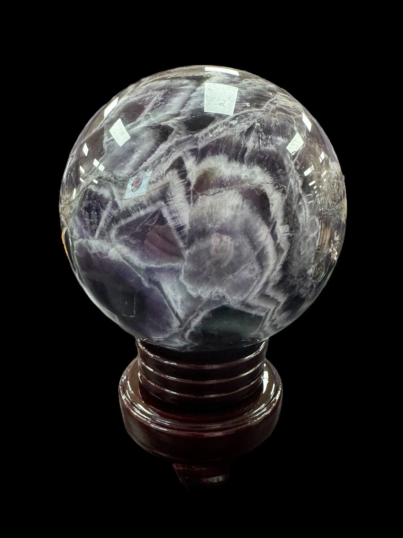 Chevron Amethyst / Dream Amethyst Sphere - 7 Pounds