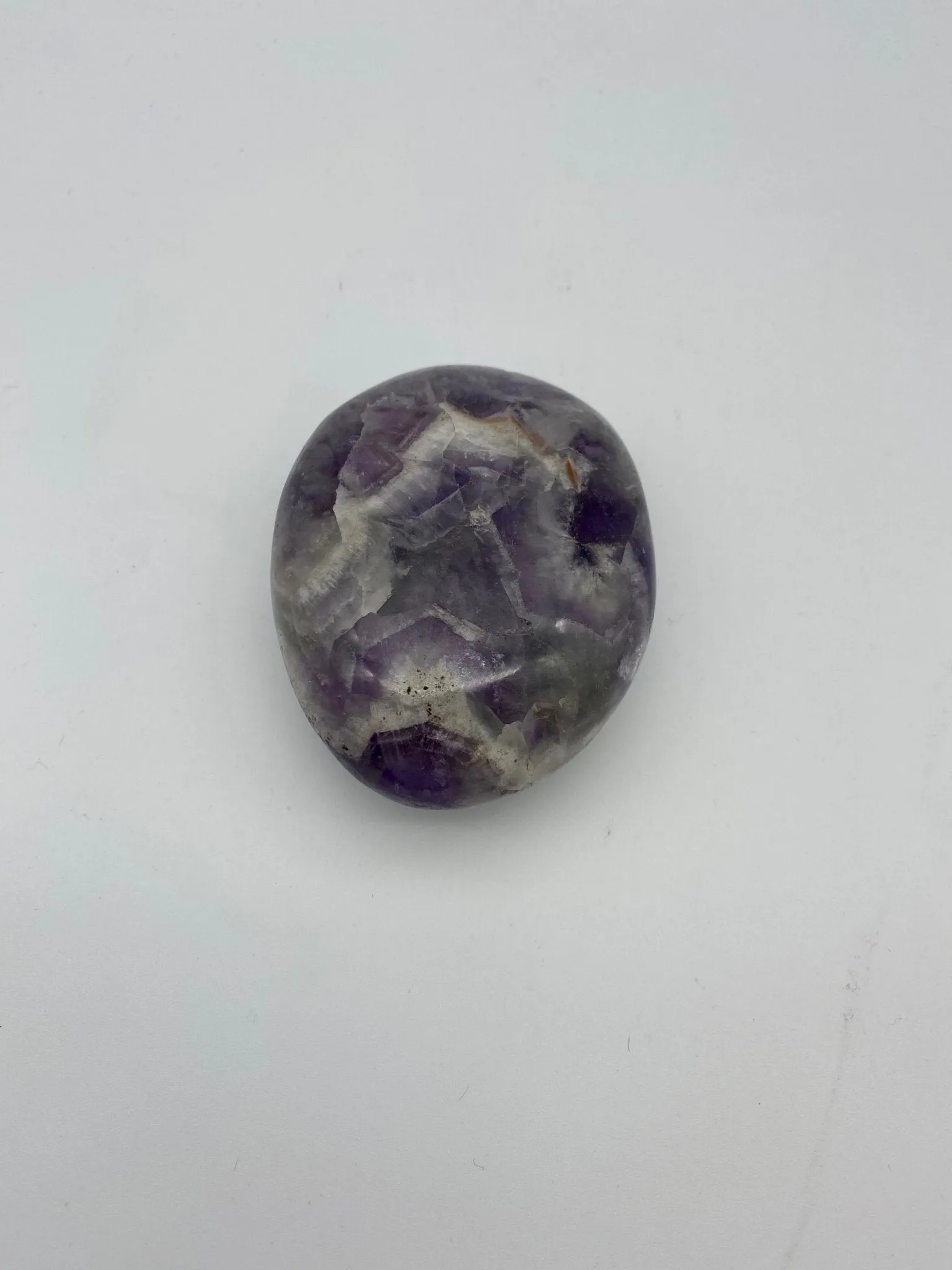 Chevron Amethyst palm stone