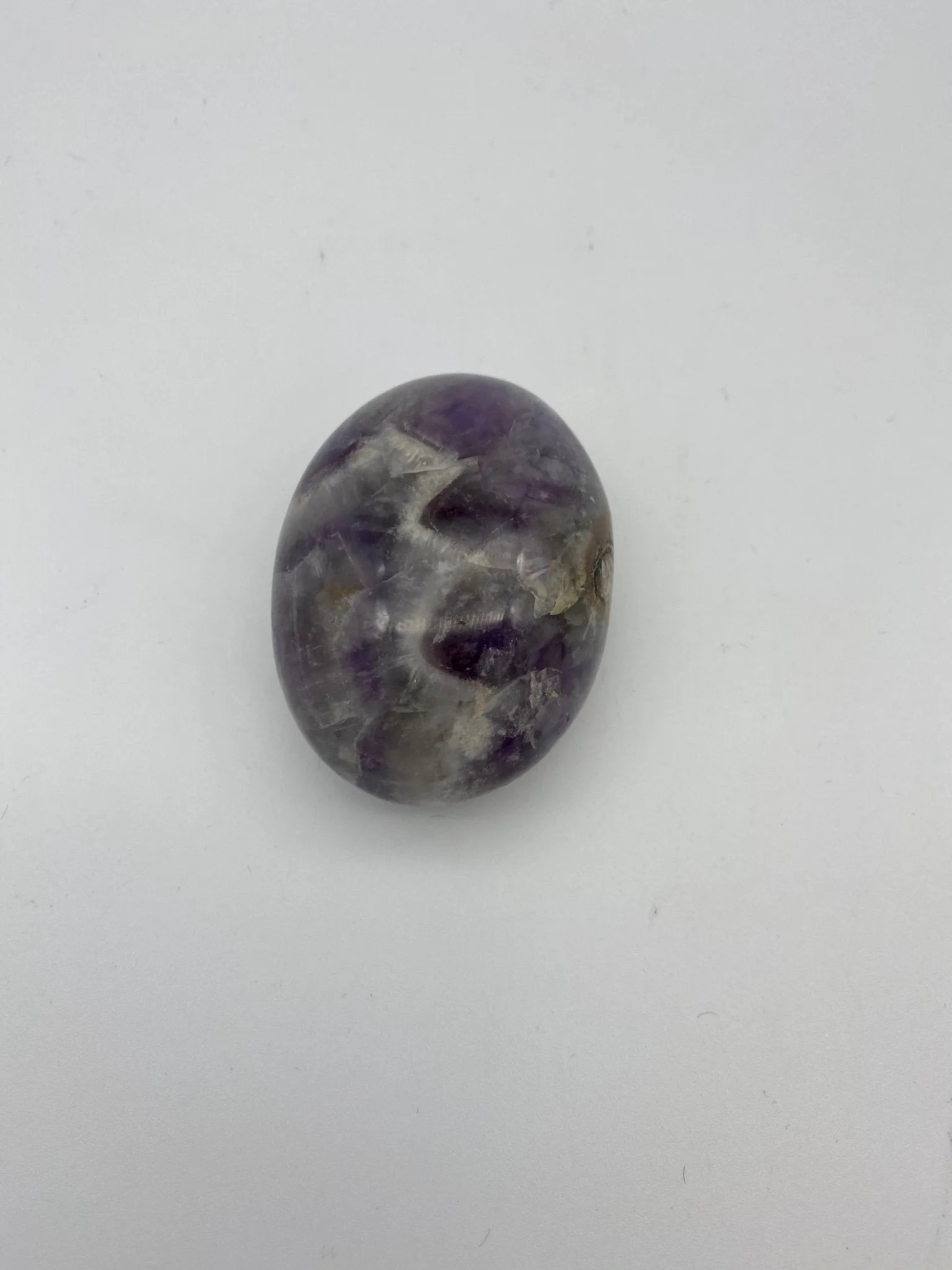 Chevron Amethyst palm stone