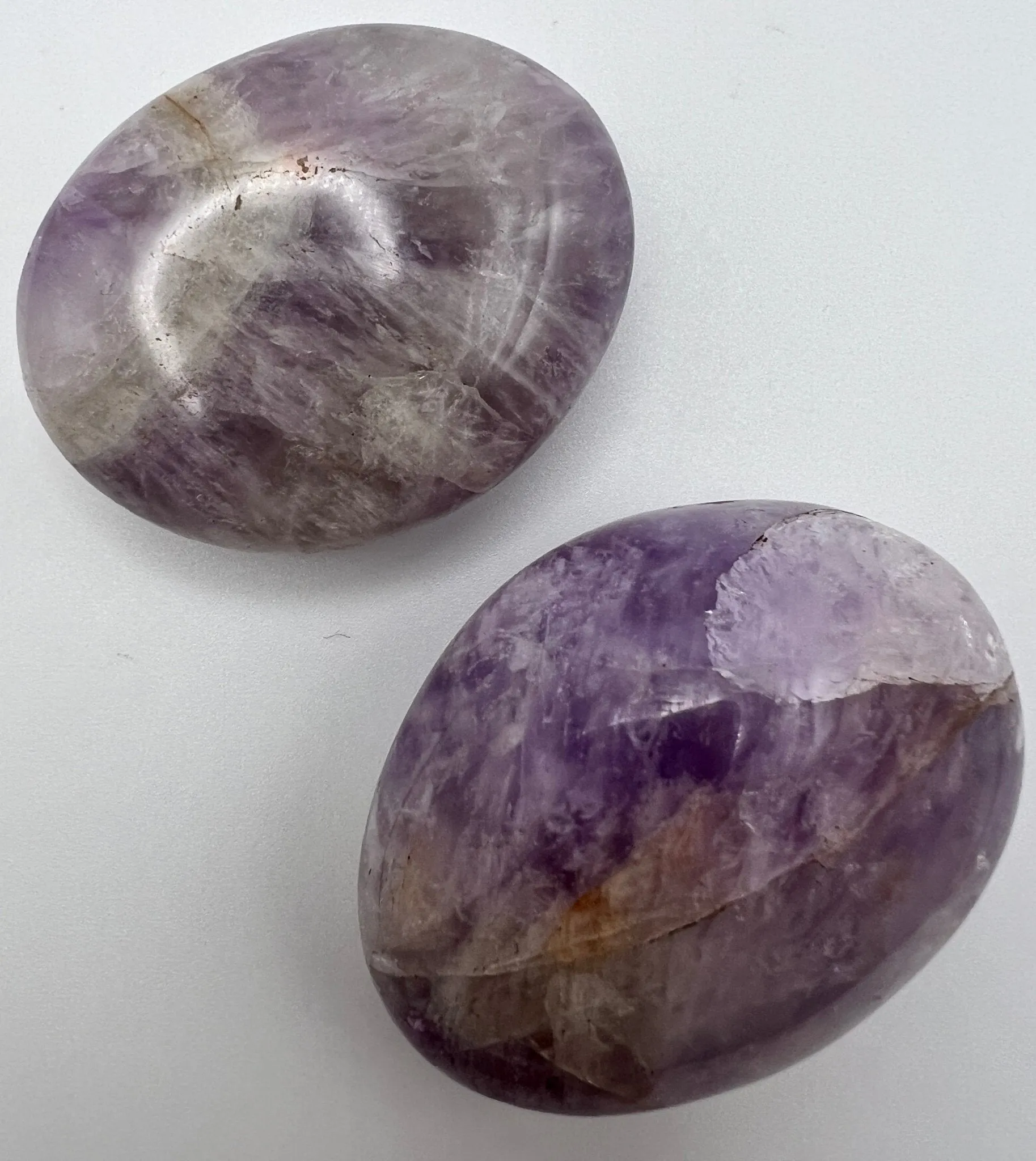 Chevron Amethyst palm stone