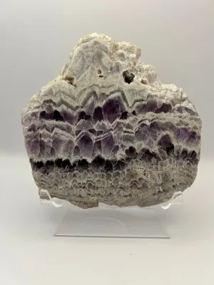 Chevron Amethyst Slab - Polished