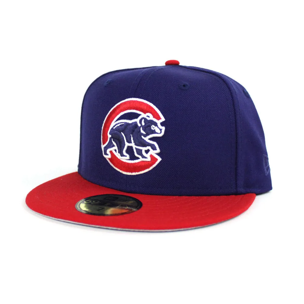 Chicago Cubs New Era 59Fifty Fitted Hat (Jordan Top 3 Gray Under Brim)