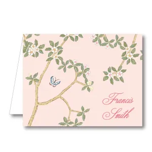 Chinoiserie Branch Folded Notecard