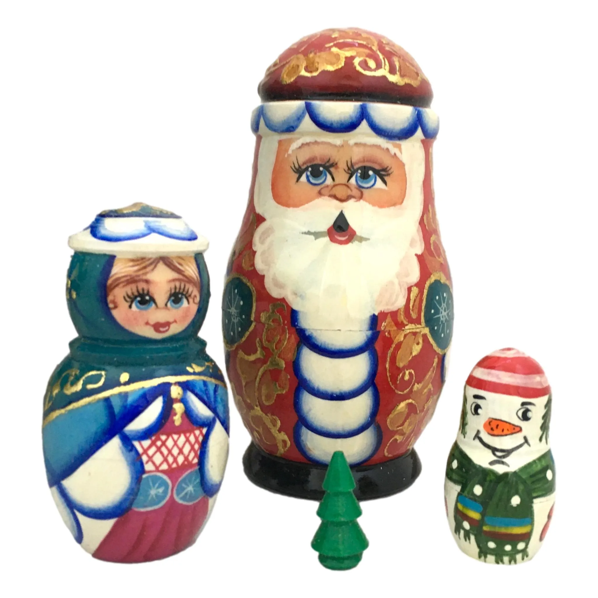 Christmas Nesting Dolls Unique Golden XmasTree Tree