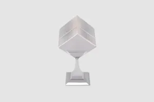 Chrome & Lucite Cube Photo Frame