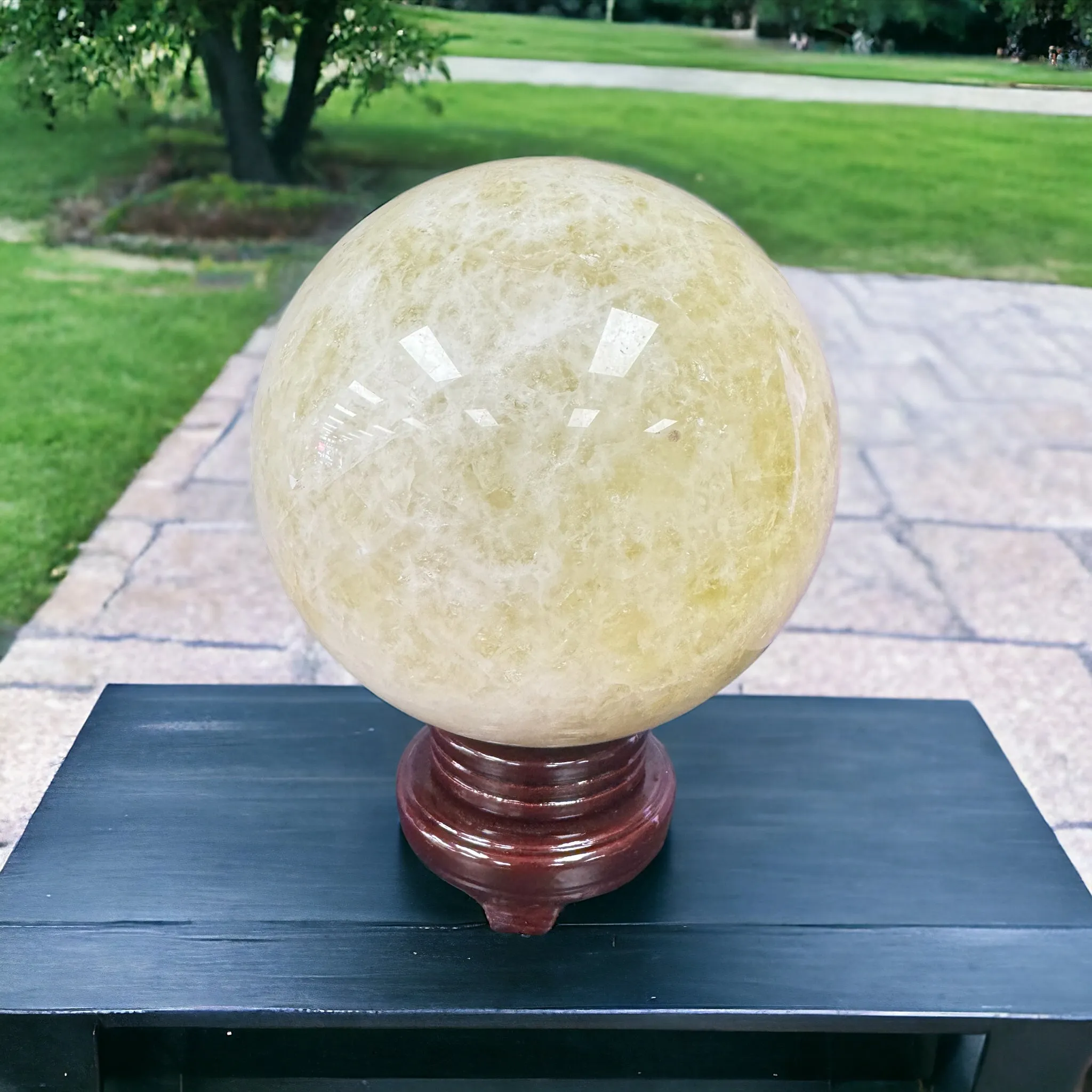 Citrine Sphere - Massive - 27 Pounds - Exquisite