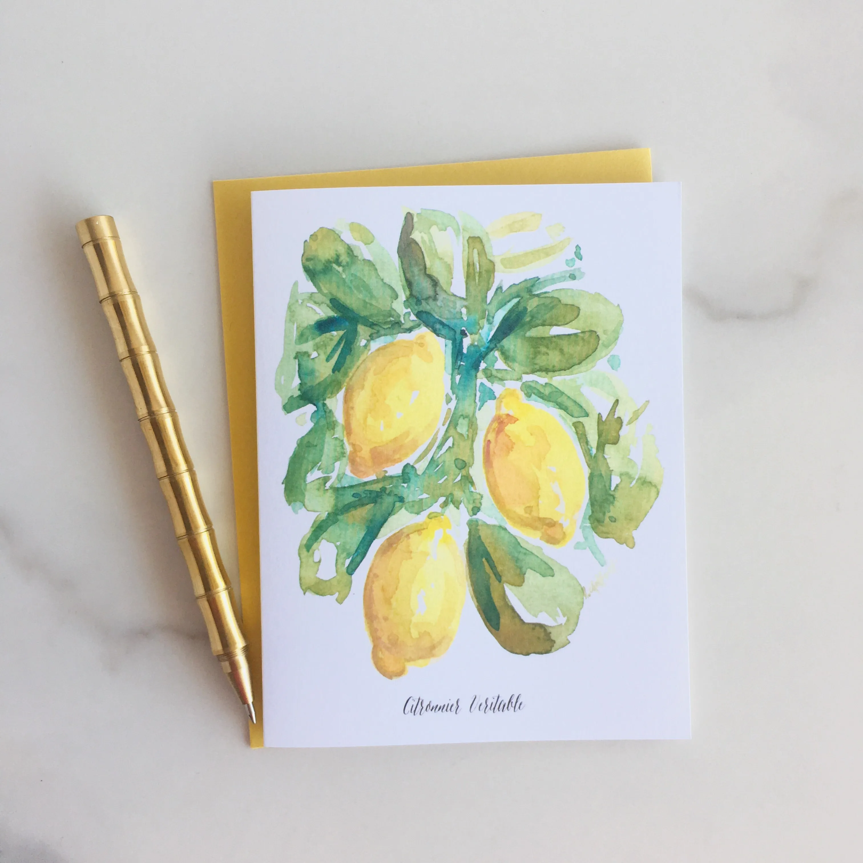 Citron Note Cards