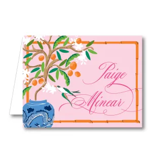 Citrus Garden Folded Notecard