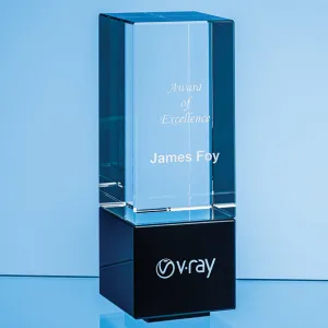 Clear & Black Crystal Berkley Column Award
