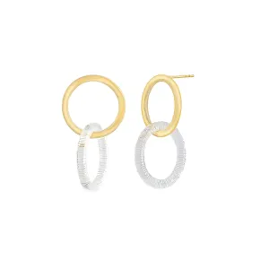 Clear Lucite Double Hoop Earrings