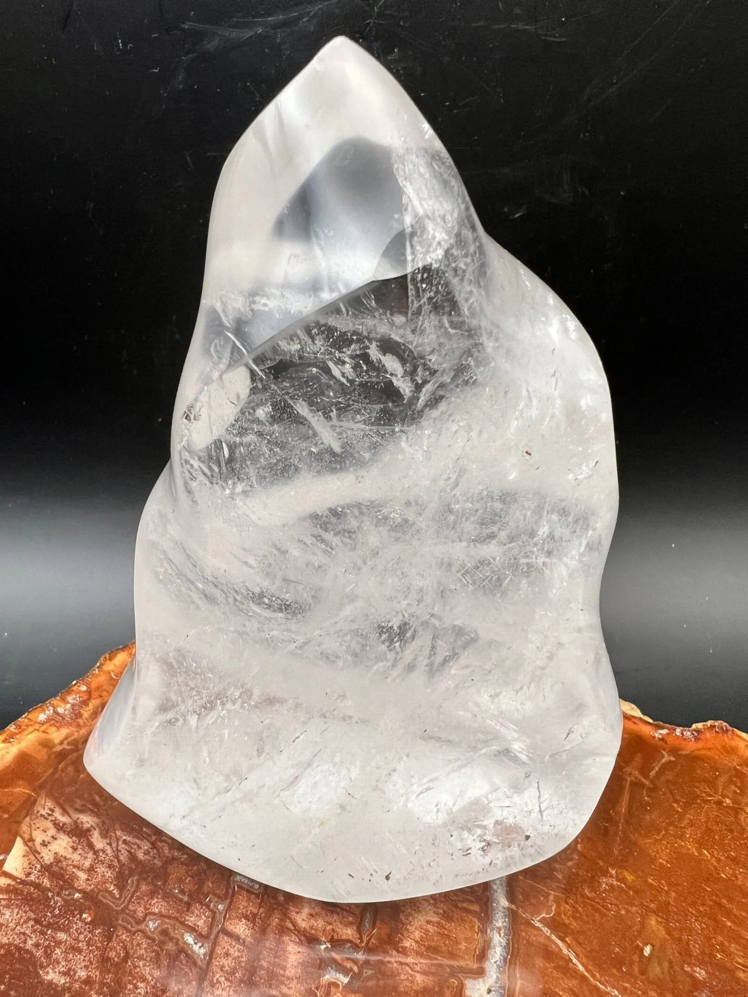 Clear Quartz Flame