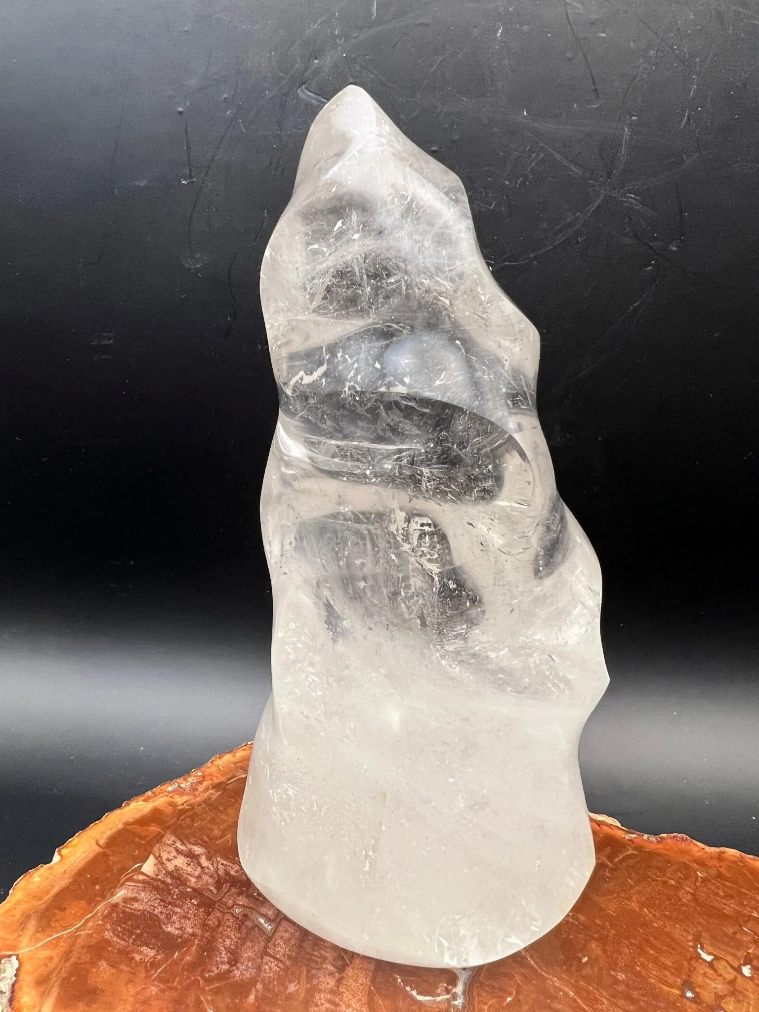 Clear Quartz Flame