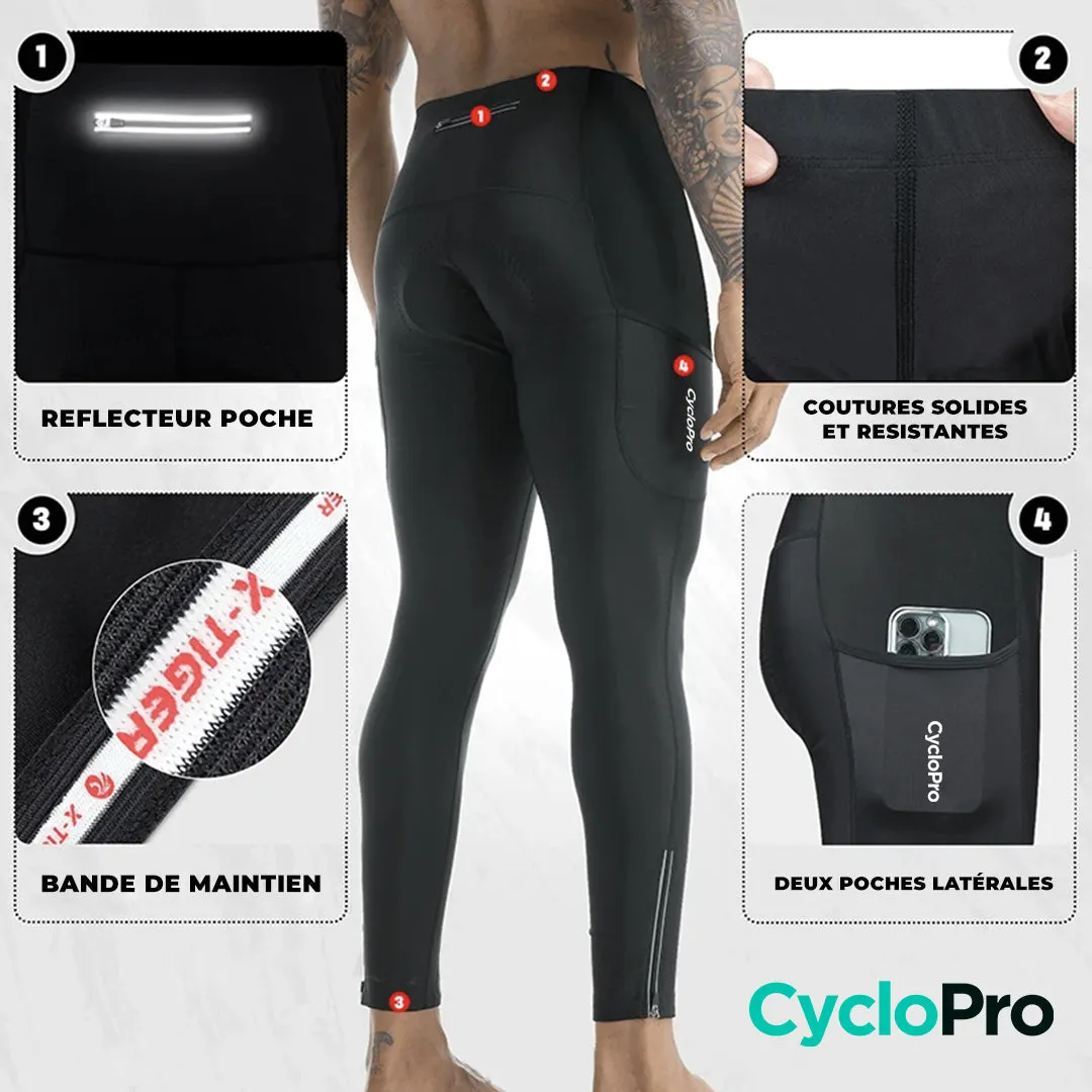 Collant Cycliste Thermique Homme - Practical  - DESTOCKAGE
