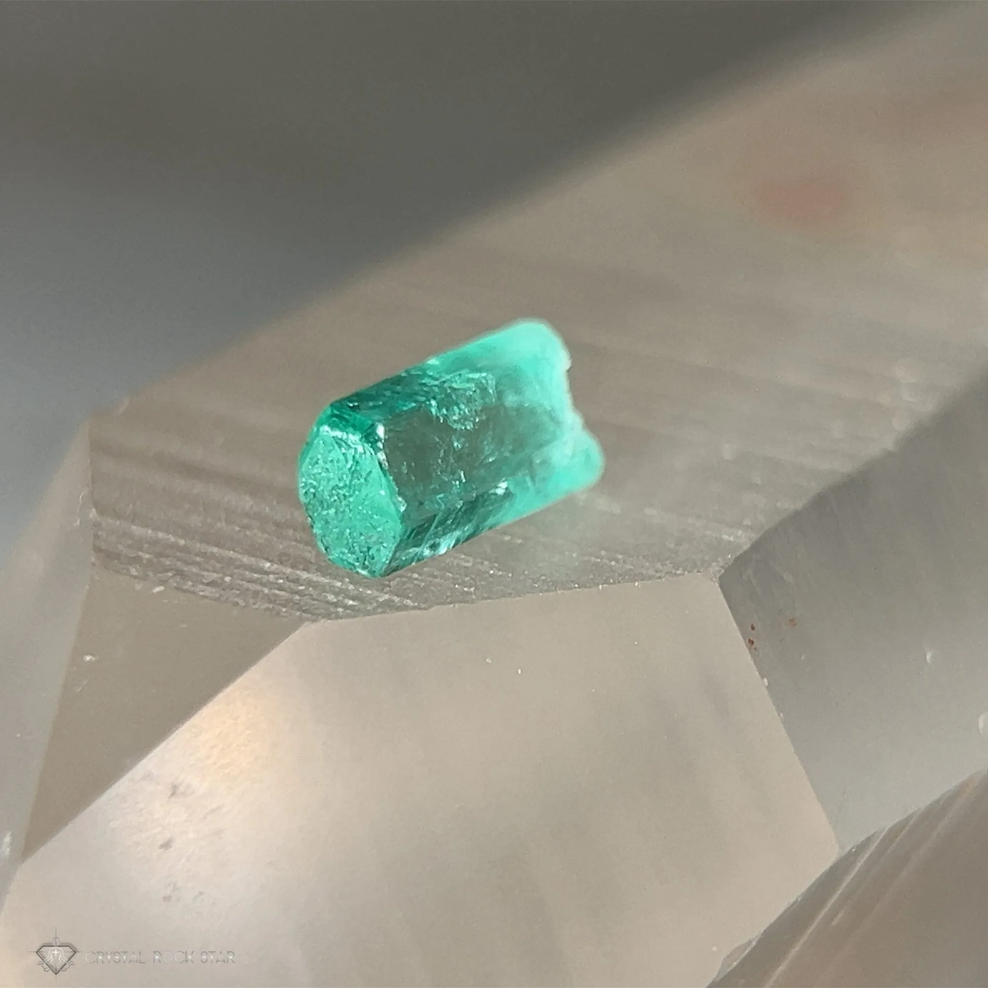 Colombian Emerald Raw Crystal 7.9mm 1ct
