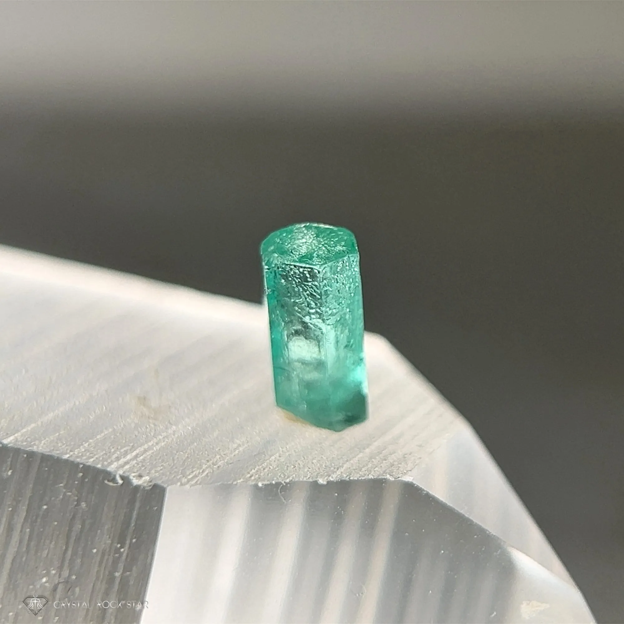 Colombian Emerald Raw Crystal 7.9mm 1ct