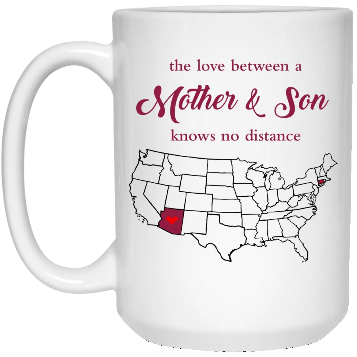 Connecticut Arziona The Love Between Mother And Son Mug