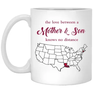 Connecticut Louisiana The Love Between Mother And Son Mug
