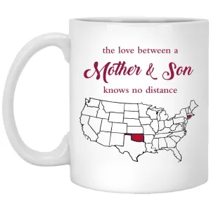 Connecticut Oklahoma The Love Between Mother And Son Mug