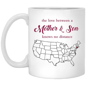 Connecticut Rhode Island The Love Between Mother And Son Mug