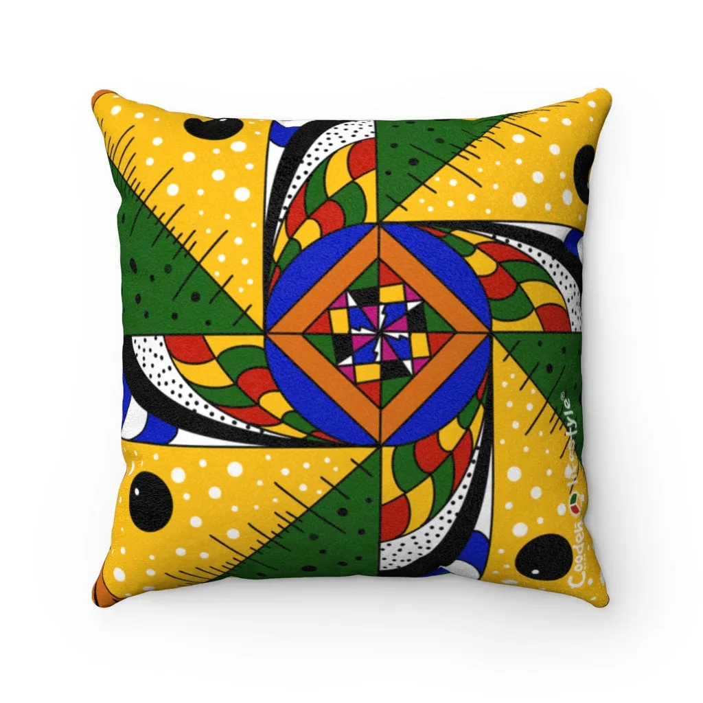 Coodeh Faux Suede Square Pillow (GEO-Art)