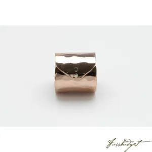 Copper Folded Envelope Napkin Ring
