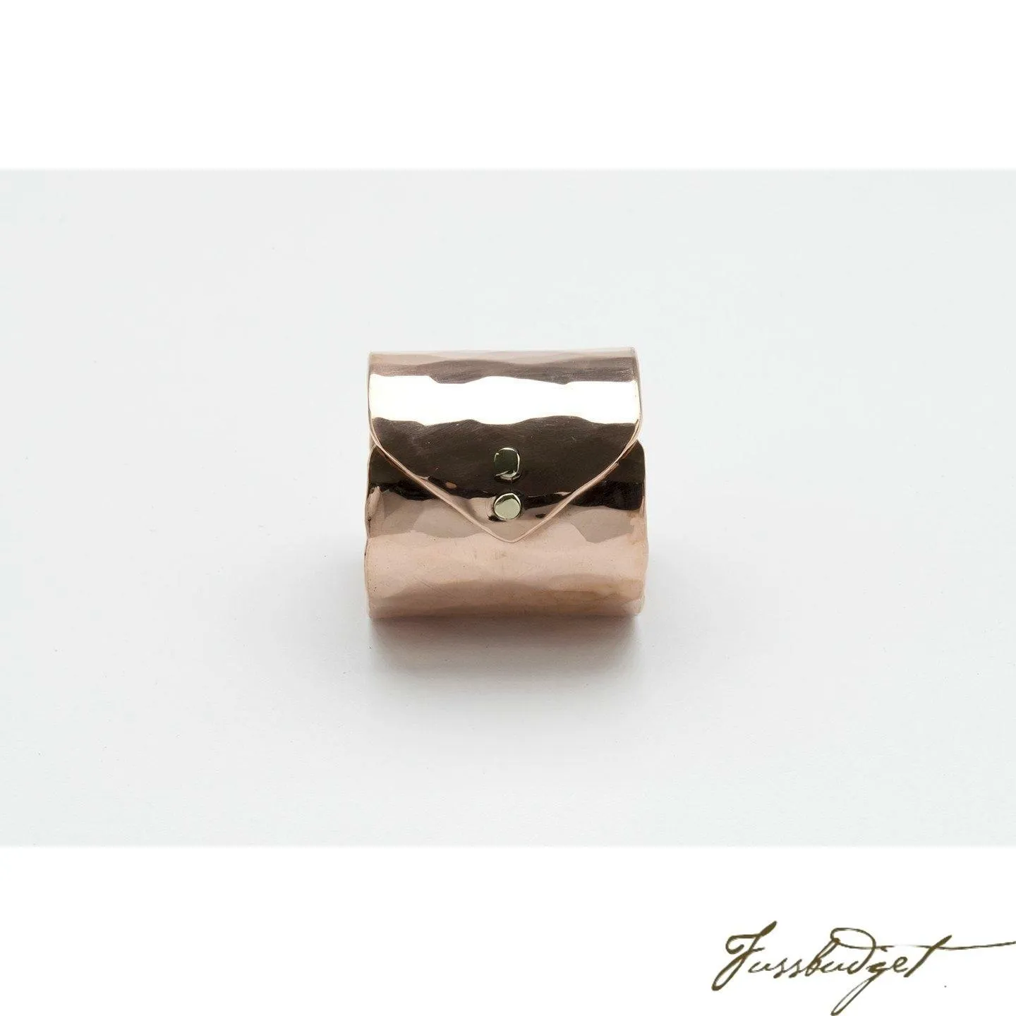 Copper Folded Envelope Napkin Ring