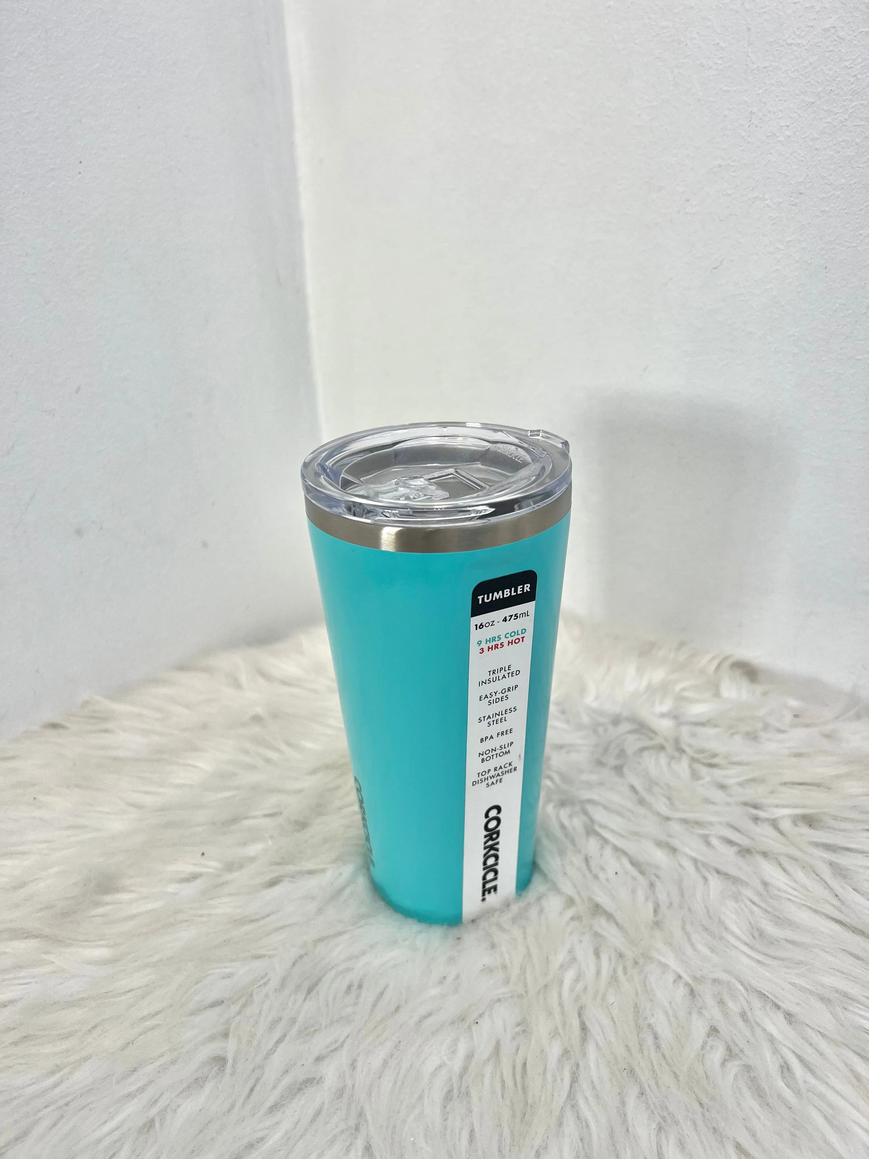 Corkcicle Turquoise Tumbler