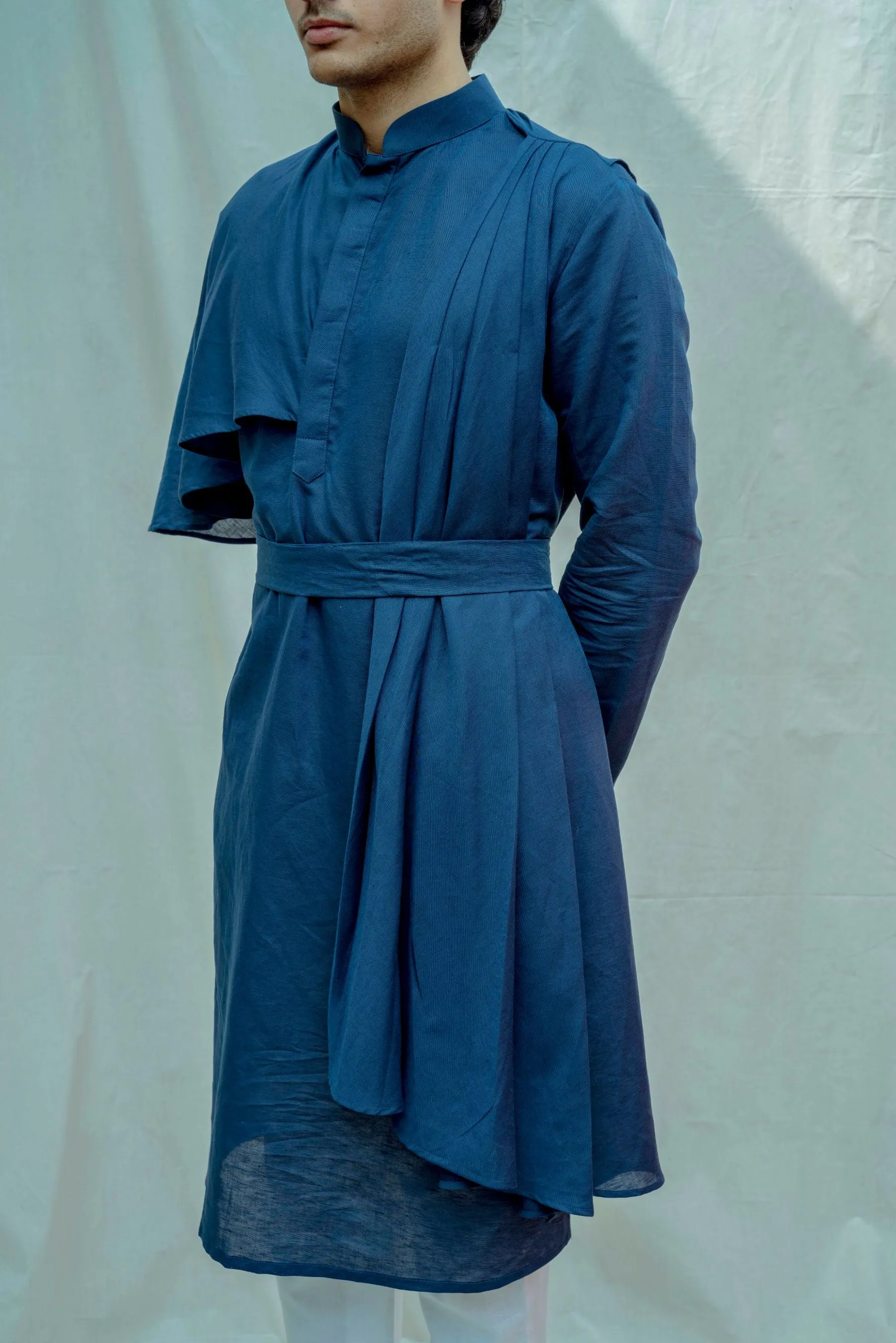 Cotton X Linen Cape Style Kurta