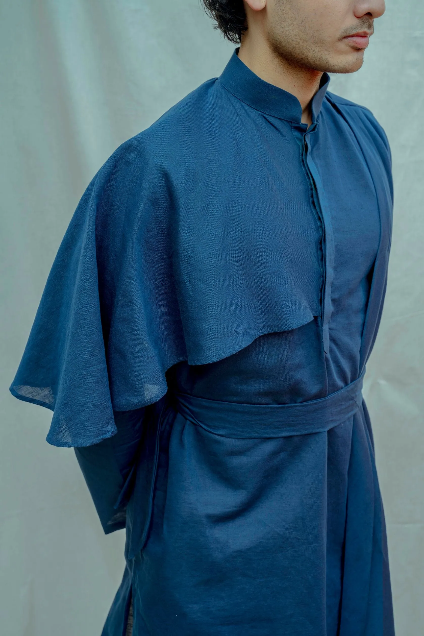 Cotton X Linen Cape Style Kurta