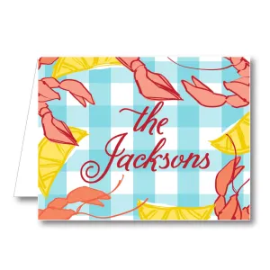 Crawfish Folded Notecard