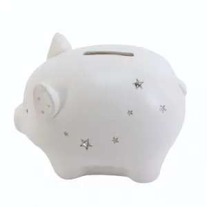 Cream Piggy Bank