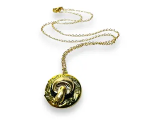 Crystal Clay Locket/Brass Locket/Affordable Gift