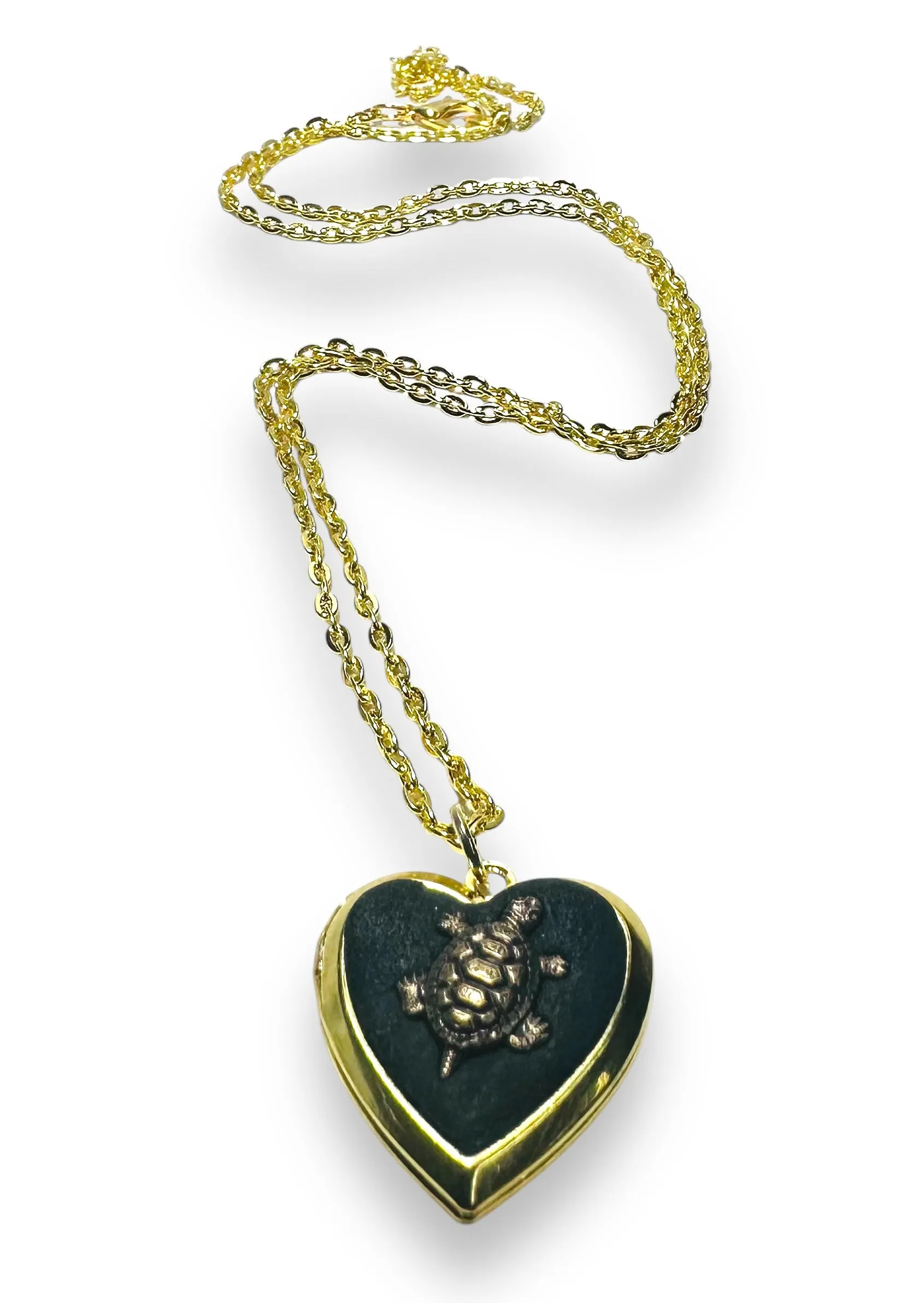 Crystal Clay Locket/Brass Locket/Affordable Gift