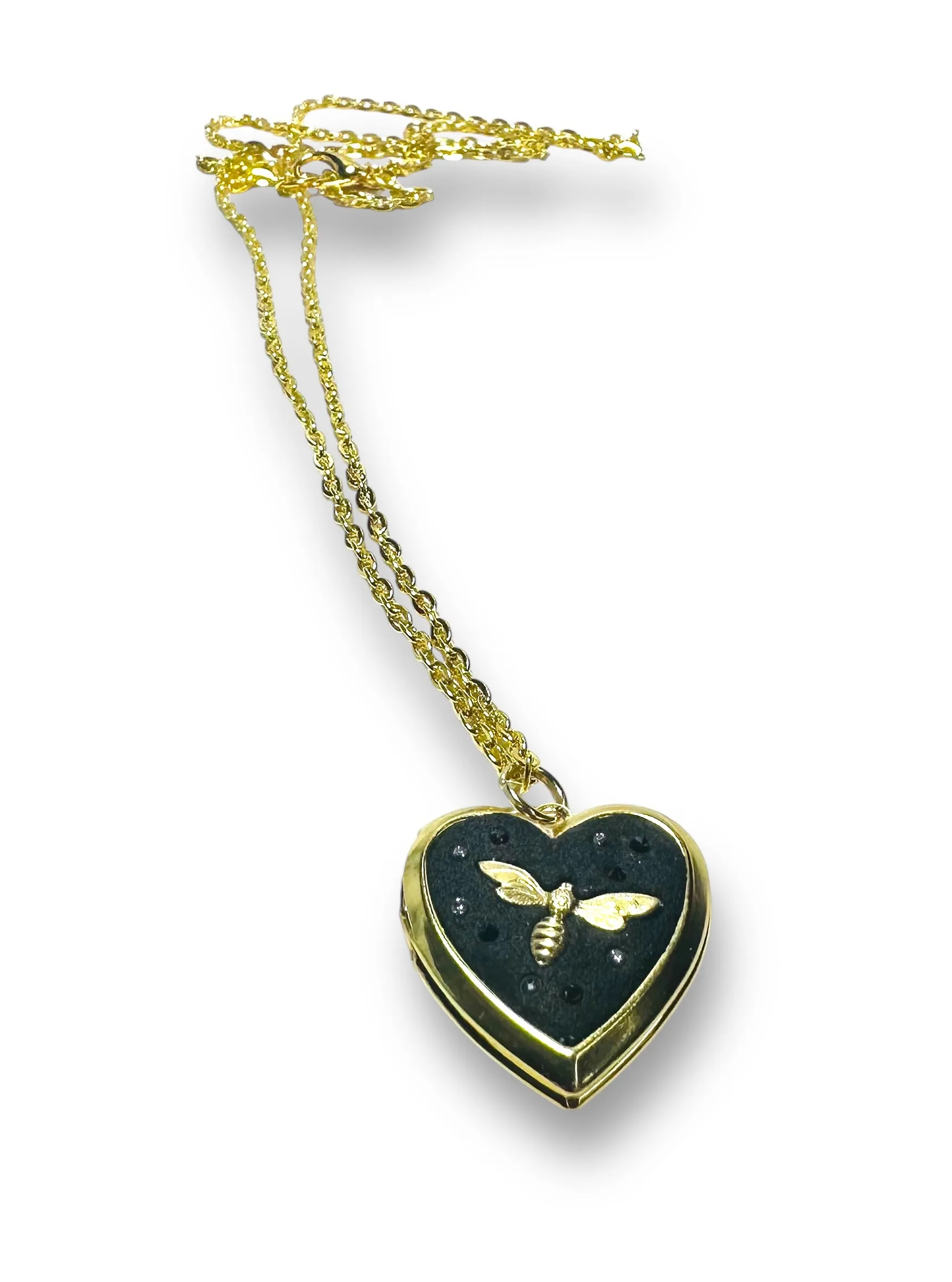 Crystal Clay Locket/Brass Locket/Affordable Gift