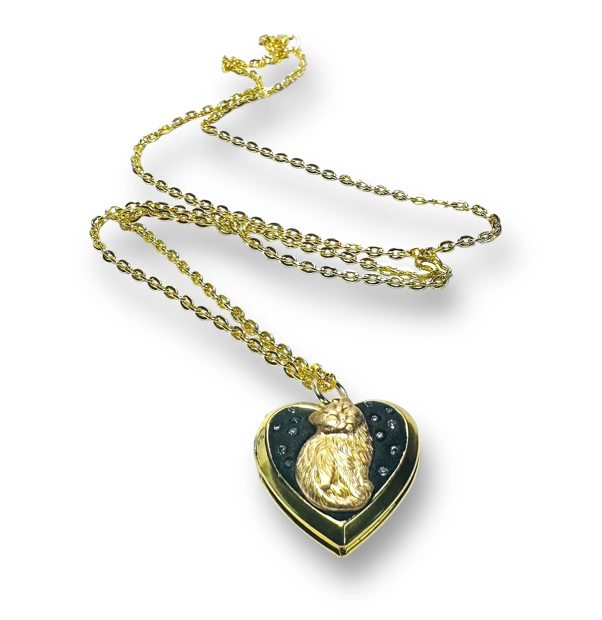 Crystal Clay Locket/Brass Locket/Affordable Gift