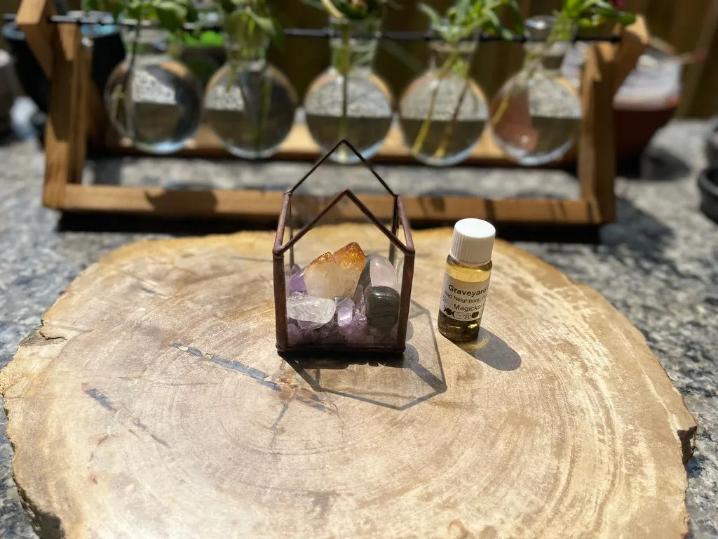Crystal Energy Terrariums, Complete Collections with Intention FB1201