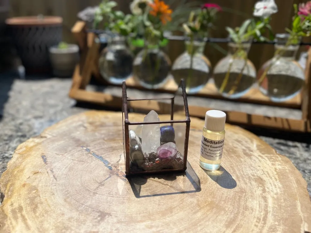 Crystal Energy Terrariums, Complete Collections with Intention FB1201