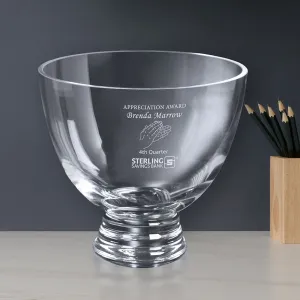 Crystal Pedestal Trophy Bowl