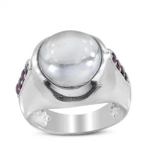 Crystal Silver Ring